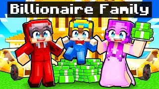 Adopted By A BILLIONAIRE FAMILY In Minecraft [upl. by Astred]