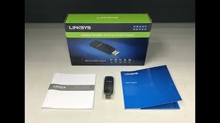 Linksys AE1200 WirelessN N300 USB Adapter Unboxing [upl. by Honan]