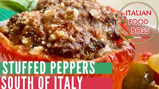 Stuffed Peppers Recipe  South of Italy rules [upl. by Dinah479]