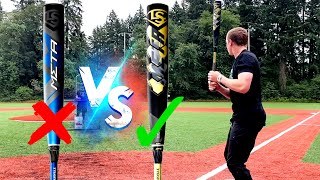 2021 META vs the ILLEGAL 2020 META  Louisville Slugger BBCOR Baseball Bat Reviews [upl. by Eanerb298]