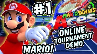 ABM Mario Tennis ACES  Tournament Online Demo Match  Mario Time  HD [upl. by Renee]