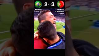 Brazil vs Portugal 2026 Imaginary World Cup Final Highlights 🔥🔥 football shorts youtube [upl. by Eedolem]