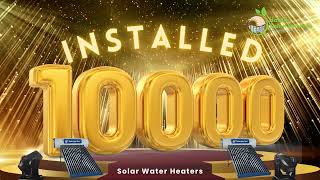 10000 Solar Water Heaters Installed in Just 15 Years  Harsha Solar Services  88850 00062 [upl. by Etnaled790]