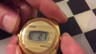 How to set the time on Timex SSQ LCD watch [upl. by Anertal]