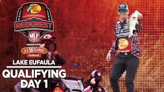 Bass Pro Tour  REDCREST  Lake Eufaula  Qualifying Day 1 HIGHLIGHTS [upl. by Yggep314]