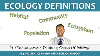 Ecology  Key Definitions  GCSE Biology 91 [upl. by Forward]