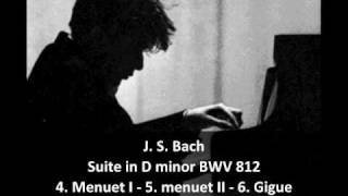 J S Bach  Suite in D minor BWV 812 22  G Gould Piano [upl. by Hametaf]