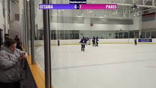 Oshawa Ringette Tournament  U16A  Ottawa Ice vs Paris Thunder  20241026 [upl. by Wearing792]