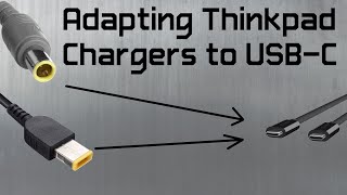 Adapting Thinkpad Chargers to USBC [upl. by Eisoj864]