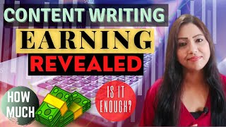 How much does a Writer EARN  How to Earn Money from Content Writing  Make Money Online 2023 [upl. by Ilat]