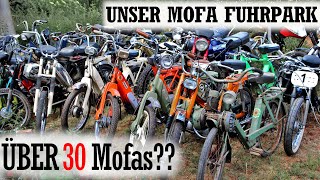 ÜBER 30 MOFAS  Wir stellen ALL UNSERE MOFAS vor Von Puch bis Solex [upl. by Yeruoc]