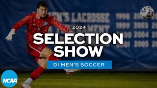 2024 NCAA DI mens soccer championship selection show [upl. by Doralyn]