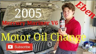 2005 Mercury Mariner V6 AMSOIL Flush Oil Change [upl. by Aivilo803]