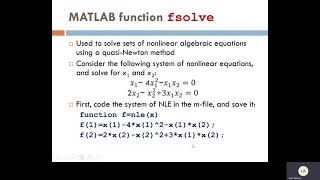 Solving Nonlinear Equation System amp Numerical Integration in MATLAB amp OCTAVE [upl. by Trixi]