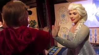 Frozen Meet amp Greet With Anna amp Elsa at Epcot  Walt Disney World [upl. by Mortie]