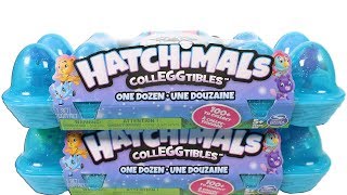 Hatchimals CollEGGtibles One Dozen Packs Unboxing Toy Review with Exclusive Flamingoose [upl. by Nytsrik]