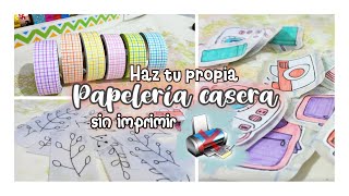 Haz tu propia papelería casera sin imprimir ✨  AbiArtss [upl. by Jade]