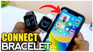 How To CONNECT Smart Bracelet To iPhone [upl. by Anirhtak]