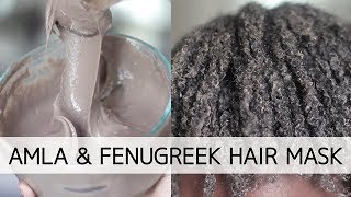 Amla  Fenugreek hair mask  4c hair care [upl. by Nrev]