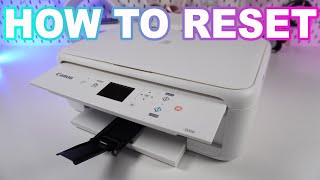 Canon PIXMA TS5151 How to Reset for Optimal Performance [upl. by Einhpets]