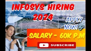 Infosys Recruitment Drive 2024  Hiring as Bigdata Developer  Salary – upto 60k Per Months [upl. by Nosyaj]