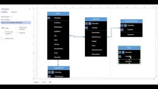 Create an ERD in MS Visio Lab 41 [upl. by Ariew146]