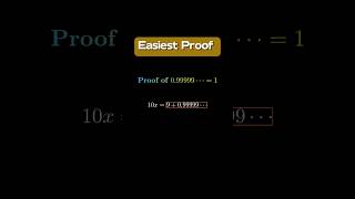 0999991 proof  easy maths proofmaths [upl. by O'Shee935]