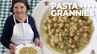 Meet 100yr old Annunziata while she makes a fregola pasta soup from Sardinia [upl. by Rossie]