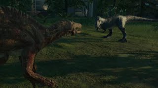 Jurassic World Evolution 2 Majungasaurus vs Suchomimus [upl. by Innoc]