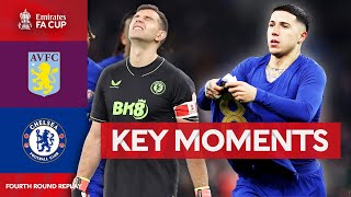 Aston Villa v Chelsea  Key Moments  Fourth Round Replay  Emirates FA Cup 202324 [upl. by Kihtrak]