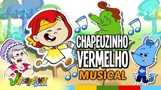 Chapeuzinho Vermelho 🎵 História Infantil MUSICAL por Jacarelvis 🎵 [upl. by Refennej662]