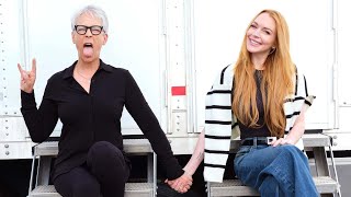 FREAKY FRIDAY 2 Lindsay Lohan and Jamie Lee Curtis on Set FIRST LOOK [upl. by Wennerholn]