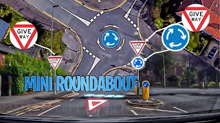 Mini Roundabout Driving Lesson  going straight a head  Left Turn [upl. by Nivrad]