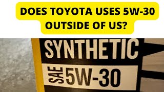 Toyota runs better on 5W30 or 0W20 What is the best viscosity for ToyotaLexus vehicles [upl. by Neillij]