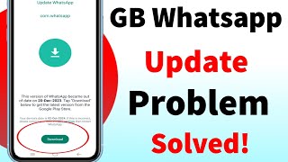 GB Whatsapp New Version Download Problem Solved  How to download GB Whatsap [upl. by Herries]