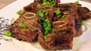 How to make Galbi 갈비 Korean short ribs [upl. by Apoor]