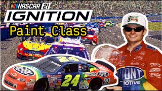 HOW TO NASCAR 21 Ignition Paint Class Jeff Gordon Dupont Chevy [upl. by Daberath]