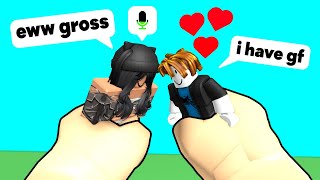 Roblox VR Hands BUT I HELP People funny moments [upl. by Anol]