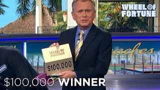 Season 35s First 100k Winner  Wheel of Fortune [upl. by Ennire]