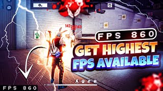 HOW TO GET 900 FPS IN FREE FIRE 🤯🤯  ONLY HEADSHOT [upl. by Barna]