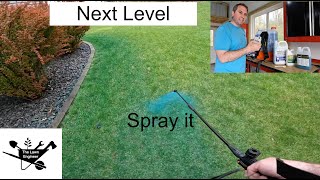 Spring Lawn Spray  Mesotrione and Liquid Fertilizer  Weeds Crabgrass [upl. by Macmullin]