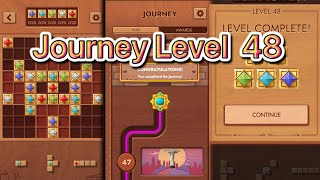 Woodoku Level 48 Journey Walkthrough Gameplay iOS Android [upl. by Peony]