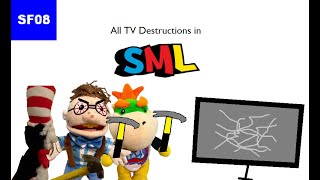 All TV Destructions in SML [upl. by Shanan]