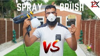 How To Paint Fence Panels  SPRAY VS BRUSH  Wagner Universal W570 Flexio Sprayer Review [upl. by Meensat459]