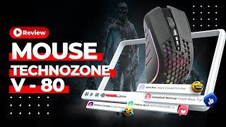 Techno Zone V 80 Gaming Mouse Full Review [upl. by Atinniuq565]