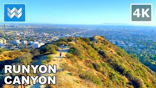 4K Runyon Canyon Hiking Trail  Los Angeles California USA Walking Tour Treadmill Workout Exercise [upl. by Nickolas]