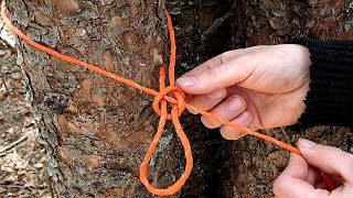 Keeping it Simple  Tarp Ridgeline Using One Knot [upl. by Herwin551]