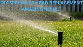 DIYsprinkler head replacement beautiful result [upl. by Eirrehc]