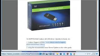 DOWNLOAD Linksys AE1200 WirelessN USB Adapter driver [upl. by Darooge]