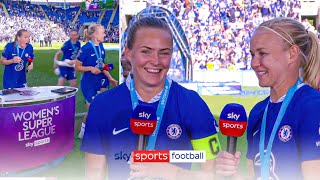 Magda amp Pernilles final goodbye to Chelsea after sealing the WSL title 💙💙 [upl. by Shanie303]